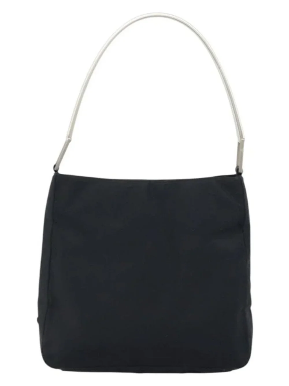 PRADA Shoulder Bag Nylon Black Silver Auth gh1829 - Picture 2 of 15